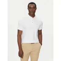 Michael Kors für Herren. CB95FGVC93 Weißes Poloshirt aus Baumwolle (M), Lässig, Kurzarm