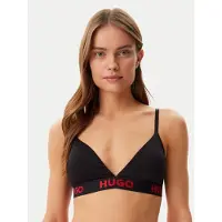BOSS Triangel-BH "TRIANGLE SPORTY LOGO", Damen, Gr. XL, N-Gr, schwarz (schwarz 001), Jersey, Obermaterial: 93% Baumwolle, 7% Elasthan, Basic, BHs Triangel-BH, elastisch