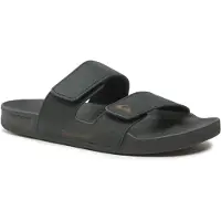 Quiksilver Sandale "Rivi Leather", Herren, Gr. 13(46), schwarz (schwarz 1), Obermaterial: Leder / Außensohle: Gummi., Schuhe Sandale