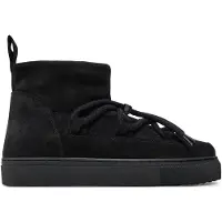 INUIKII für Damen. 1001.001.0092 Lederstiefel Classic Low schwarz (41), Wohnung, Schnürsenkel, Lässig