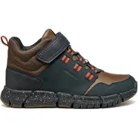 Geox J FLEXYPER B. atmungsaktiver Kinder Halbschuh für Jungen und Mädchen, Blau