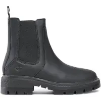 Timberland 1100000002199 "CORTINA VALLEY MID CHELSEA BOOT", Damen, Gr. 37, schwarz, Leder, Schuhe 1100000002199, Stiefelette, Winterschuhe, Ankle Boots