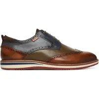 Pikolinos Herren Schnürschuh Leder Brogue Lochmuster perforiert Avila M1T-4191C1, Größe:41 EU, Farbe:Mehrfarbig