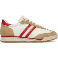 Tommy Hilfiger TJW Retro Runner Cleated Damenschuhe Schnürschuhe Beige Freizeit
