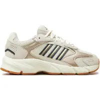 Adidas Sneaker SPORTSWEAR "CRAZYCHAOS 2000", Damen, Gr. 38,5, weiß (sanftes weiß, cyber metallic, orbit grau), Leder, Synthetik, Textil, Schuhe Sneaker, inspiriert vom Design des adistar control