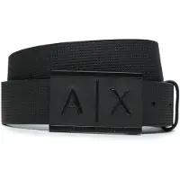 Armani Exchange für Herren. 951019CC50700020 Schwarzer Ledergürtel (34), Lässig, Klassisch