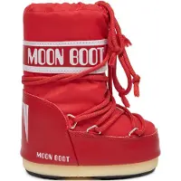 Moon boot ICON Stiefel für Damen und Herren, gefertigt aus Nylon, in der Farbe Rot