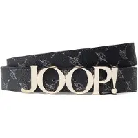 JOOP! Koppelgürtel JOOP, Damen, Gr. 90, beige (navy), Materialmix, Gürtel Koppelgürtel, mit Cornflower-Alloverprint und Logo-Pin-Schließe