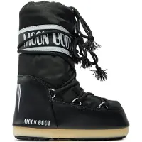 Moon Boot für Damen. 80D1400440 Icon Nylon Stiefel schwarz (27/30), Flach, Keine, Lässig, Schnee