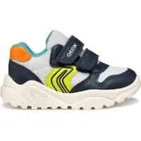 Geox Baby-Jungen B CIUFCIUF Boy A Sneaker, White/Navy, 20 EU
