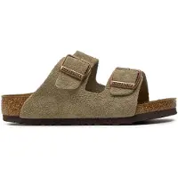 Birkenstock - Kid's Arizona Suede Leather - Sandalen Gr 28 - Narrow braun/beige