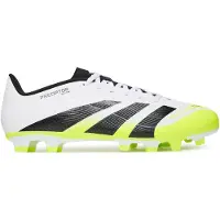 Adidas PREDATOR CLUB FG/MG Herren Fußballschuh - White/Black/Lemon Cloud White/Core Black/Lucid Lemon 43