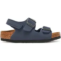Birkenstock - Kid's Milano AS Birkibuc - Sandalen Gr 24 - Narrow grau