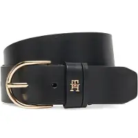 Tommy Hilfiger Ledergürtel "ESSENTIAL EFFORTLESS 3,5 cm breit" Damengürtel, 3,5 cm breit, casual und Jeans, ovale Einfachdornschließe