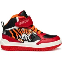 Geox J Buzzerlight Kinderschuhe Jungen Schnürstiefel Rot Freizeit