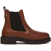 Tommy Hilfiger TH LEATHER CLEATED CHELS Brown