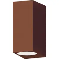 Calex Außenwandleuchte GU10, up/down, Höhe 15 cm, rostbraun
