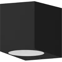 Calex Sanremo Wandleuchte, spritzwassergeschützt, exkl. GU10-Spot, Schwarz