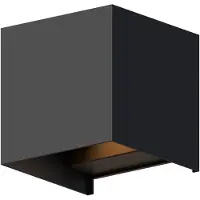 Calex Außenwandleuchte Würfel schwarz (zwart)