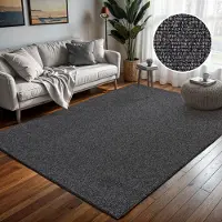 Sanat "Lora Plus, auch als Läufer" rechteckig 5 mm Höhe Kurzflor, uni, gekettelt, Wohnzimmer, Kinderzimmer