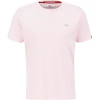 Alpha industries T-Shirt "Unisex EMB T-Shirt", Herren, Gr. XS, pink (pastel pink), Obermaterial: 100% Baumwolle, Shirts T-Shirt