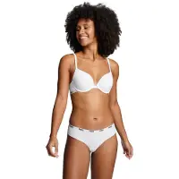 Puma Push-up-BH "WOMEN PUSHUP BRA 1P HANG", Damen, Gr. 70, Cup C, weiß, Obermaterial: 84% Polyamid, 16% Elasthan, BHs Push-up-BH, mit gepolsterten Cups, mit Bügel
