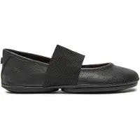 Camper für Damen. 21595-242 Rechts Nina Schwarze Lederballerinas (36), Wohnung, 1 bis 3 cm, Lässig