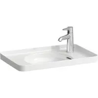 Laufen VAL Einbauwaschtisch, 1 Hahnloch rechts, mit Überlauf, 550x360mm, H8172817581061, Farbe: Graphit matt