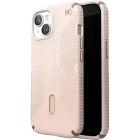 Speck , Presidio2 Grip Click-Lock-Hülle für Apple iPhone 15 Plus/14 Plus, Gelbgrau