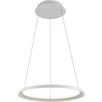Schöner Wohnen LED-Hängeleuchte QUILLO, weiß, Ø 60 cm, Metall, switchdim