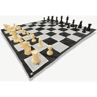 Ubergames Gartenschach Set – UV-geschützt – mit Aufbewahrungstasche – König 20 cm