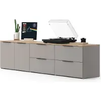 Vicco Wohnwand Wido Greige 3 Teile, Model 57463