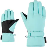 Ziener Skihandschuhe "LAMONIA-Z PR glove junior", Kinder, Gr. 3, blau (radiant lagoon), Polyester, Handschuhe Skihandschuhe
