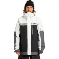 Dc-shoes Snowboardjacke "Defiant 10K", Herren, Gr. L, schwarz-weiß (weiß, schwarz), Obermaterial: 100% Polyester., Jacken Snowboardjacke
