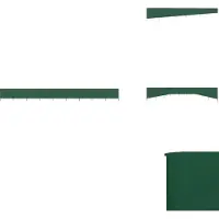 vidaXL 9-teiliges Windschutzgewebe 1200 x 80 cm Grün - Sonnenschirme & Sonnenschutze