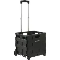 Keeeper Klapp-Transportkarre "olli" mit Klappbox 45 Liter schwarz