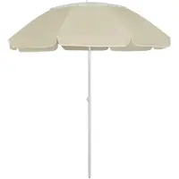 The Living Store Strandschirm Sandgelb 300 cm