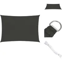 vidaXL Sonnensegel 160 g/m² Anthrazit 2x3 m HDPE - Sonnenschirme & Sonnenschutze