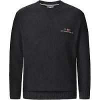 Jan Vanderstorm Strickpullover "Pullover ALBREKT", Herren, Gr. XL, grau (dunkelgrau), Obermaterial: 55% Polyacryl PAN. 45% Baumwolle CO., unifarben, normal, Rundhals, Pullover Strickpullover