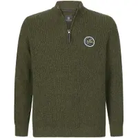 Jan Vanderstorm Troyer "Pullover RAGNARLOD", Herren, Gr. 7XL, grün (oliv melange), Obermaterial: 100% Baumwolle CO., Pullover Troyer