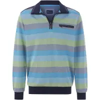 Babista Sweatshirt "Sweatshirt OLAMAR", Herren, Gr. L, blau (türkis gestreift), Obermaterial: 100% Baumwolle CO., Sweatshirts Sweatshirt