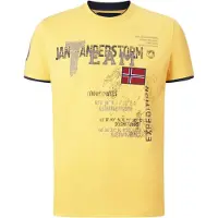 Jan Vanderstorm T-Shirt "T-Shirt SÖLVE", Herren, Gr. 6XL, gelb, Shirts T-Shirt