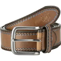 Jan Vanderstorm Synthetikgürtel "Gürtel WALRAM", Herren, Gr. 155, braun, Obermaterial: 60% Polyurethan PU. 40% Rindsleder Leather cow., unifarben, Gürtel Synthetikgürtel