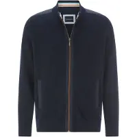 Babista Strickjacke "Strickjacke TOLIN", Herren, Gr. XXL, blau (dunkelblau), Obermaterial: 100% Baumwolle CO., unifarben, Strickjacken Strickjacke