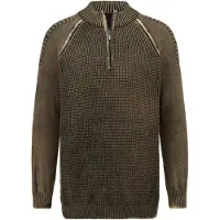 Babista Troyer "Pullover TILZIANO", Herren, Gr. XXL, braun, Obermaterial: 100% Baumwolle CO., Pullover Troyer
