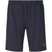 Jan Vanderstorm Shorty "Kurze Schlafhose BARO", Herren, Gr. XXL, blau (dunkelblau gestreift), Obermaterial: 100% Baumwolle CO., Homewear-Sets Shorty