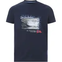 Jan Vanderstorm Rundhalsshirt "T-Shirt PITTER", Herren, Gr. 4XL, blau (dunkelblau), Obermaterial: 100% Baumwolle CO., Shirts Rundhalsshirt