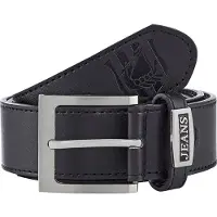 Jan Vanderstorm Synthetikgürtel "Gürtel GIETVALD", Herren, Gr. 165, schwarz, Obermaterial: 60% Polyurethan PU. 40% Rindsleder Leather cow., Gürtel Synthetikgürtel