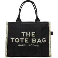 Marc Jacobs Tasche The Large Tote aus Canvas schwarz