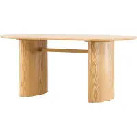 Furnlux Classic FURNLUX Dining Table Isolde Oak 90cm / Hauptfarbe: Beige / Abmessungen: 90 x 180 x 75 cm